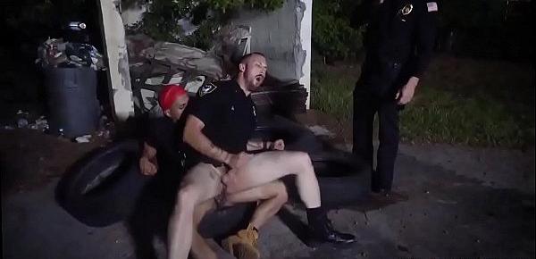  Police xxx gay sex fucking hot first time The homie takes the easy